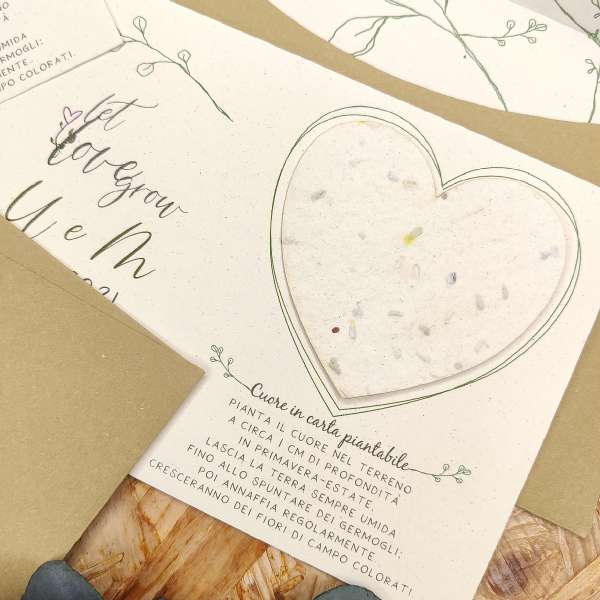 inviti carta seminabile